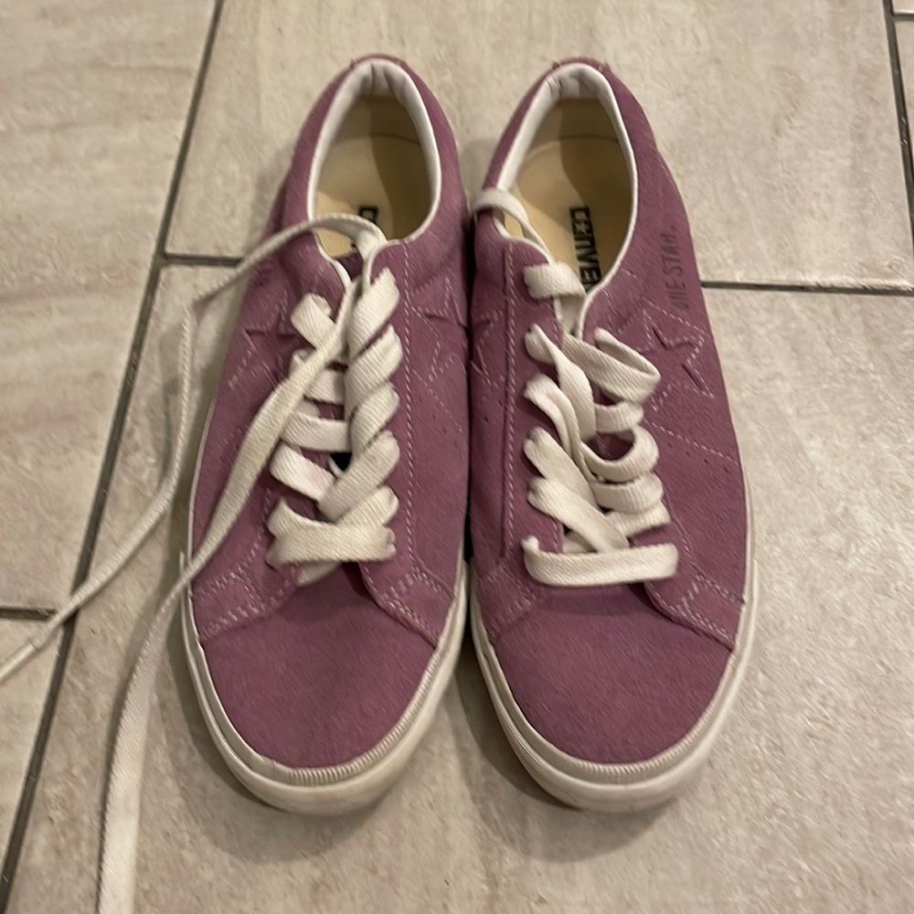 Converse suede purple all-stars